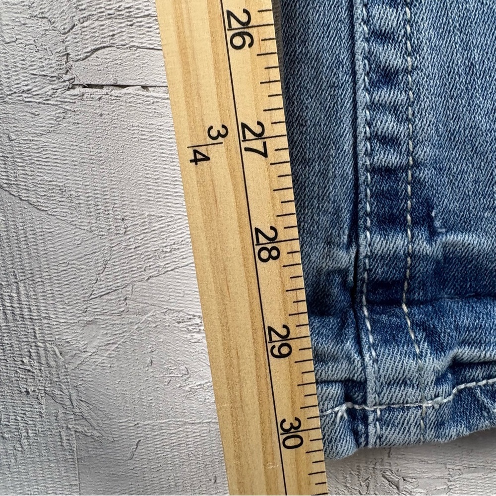 Vanity Y2K Low Rise Blue Distressed Jeans Fancy Pockets Premium Collection 29 - Picture 7 of 13
